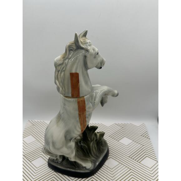 Vintage 1962 James Bean Painted Porcelain Horse Statue Decanter MCM - Picture 7 of 9